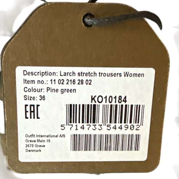 NWT Seeland Larch Stretch Trousers Outdoor Hunting Women Pine Green Size 36 - Picture 5 of 9